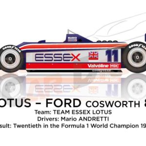 Lotus - Ford Cosworth 81 n.11 twentieth in the Formula 1 1980