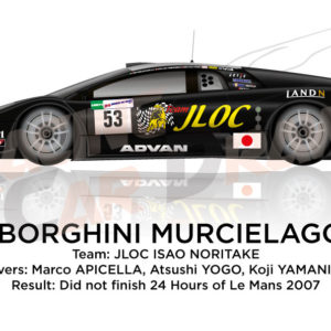 Lamborghini Murcielago RG-T n.53 24 Hours of Le Mans 2007