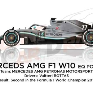 Mercedes F1 W10 EQ Power+ n.77 Formula 1 World Champion 2019