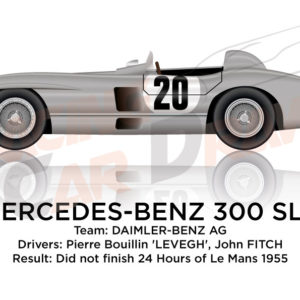 Mercedes-Benz 300 SLR n.20 did not finish 24 Hours of Le Mans 1955