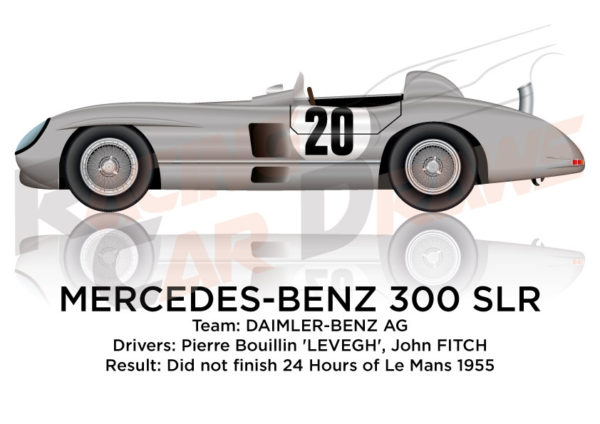 Mercedes-Benz 300 SLR n.20 did not finish 24 Hours of Le Mans 1955