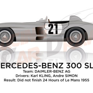 Mercedes-Benz 300 SLR n.21 did not finish 24 Hours of Le Mans 1955