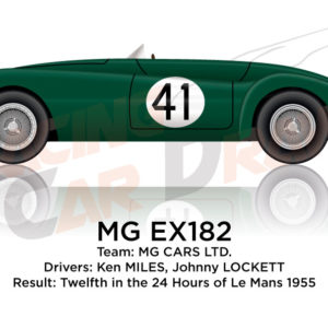 MG EX182 n.41 twelfth 24 Hours of Le Mans 1955