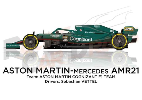 Aston Martin - Mercedes AMR21 n.5 Formula 1 2021