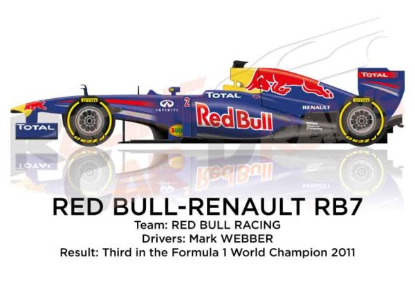 Red Bull - Renault RB7 n.2 thirdd Formula 1 World Champion 2011