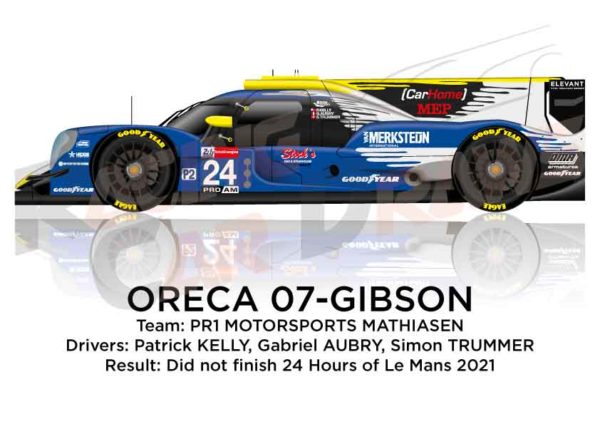 Oreca 07 - Gibson n.24 did not finish in the 24 hours of Le Mans 2021