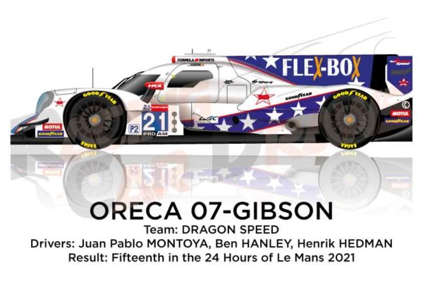 Oreca 07 - Gibson n.21 fifteenth in the 24 hours of Le Mans 2021