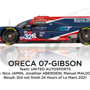 Oreca 07 - Gibson n.32 did not finish in the 24 hours of Le Mans 2021