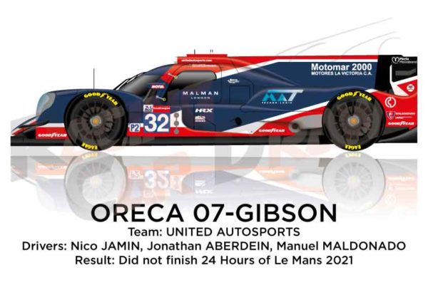 Oreca 07 - Gibson n.32 did not finish in the 24 hours of Le Mans 2021