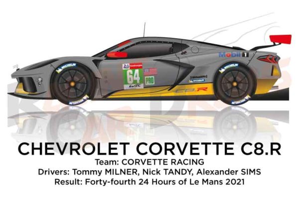 Chevrolet Corvette C8.R n.64 forty-fourth 24 hours of Le Mans 2021