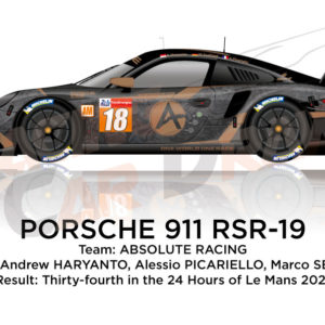 Porsche 911 RSR-19 n.18 thirty-fourth at the 24 Hours of Le Mans 2021