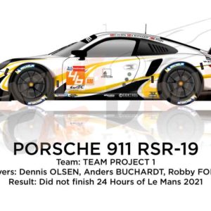 Porsche 911 RSR-19 n.46 did not finish 24 Hours of Le Mans 2021