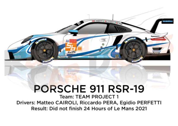 Porsche 911 RSR-19 n.56 did not finish 24 Hours of Le Mans 2021