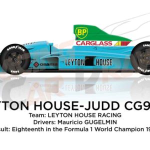 Leyton House - Judd CG901B n.15 eighteenth in the Formula 1 1990