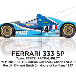 Ferrari 333 SP n.4 did not finish 24 Hours of Le Mans 1997