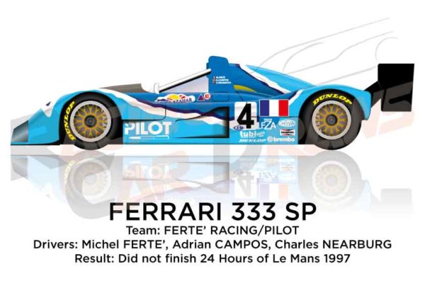 Ferrari 333 SP n.4 did not finish 24 Hours of Le Mans 1997