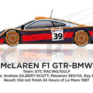 McLaren F1 GTR - BMW n.39 dnf in the 24 Hours of Le Mans 1997