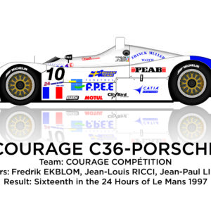 Courage C36 - Porsche n.10 finished sixteenth 24 Hours of Le Mans 1997