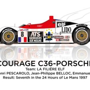 Courage C36 - Porsche n.8 finished seventh in 24 Hours of Le Mans 1997