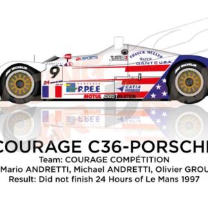 Courage C36 - Porsche n.9 did not finish 24 Hours of Le Mans 1997