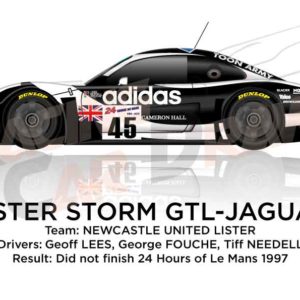 Lister Storm GTL - Jaguar n.45 dnf 24 Hours of Le Mans 1997