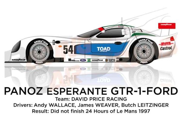 Panoz Esperante GTR-1 - Ford n.54 dnf 24 Hours of Le Mans 1997