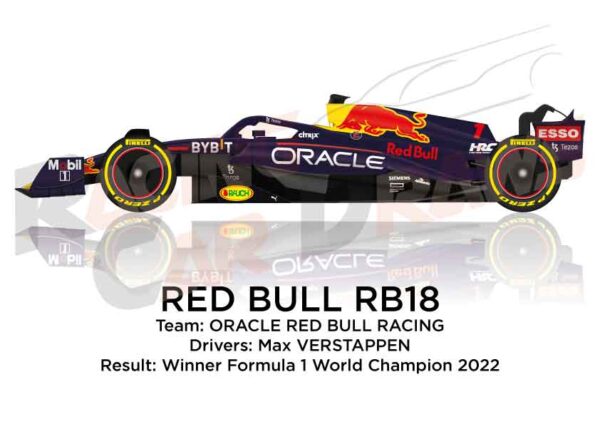Red Bull RB18 n.1 winner Formula 1 World Champion 2022