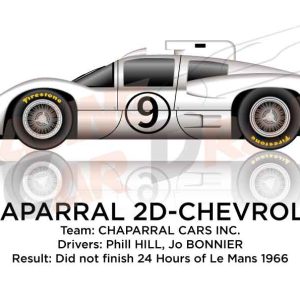 Chaparral 2D - Chevrolet n.9 did not finish 24 Hours of Le Mans 1966