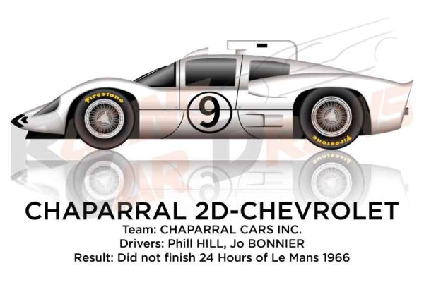 Chaparral 2D - Chevrolet n.9 did not finish 24 Hours of Le Mans 1966