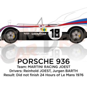 Porsche 936 n.18 did not finish 24 Hours of Le Mans 1976