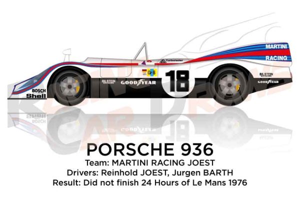 Porsche 936 n.18 did not finish 24 Hours of Le Mans 1976