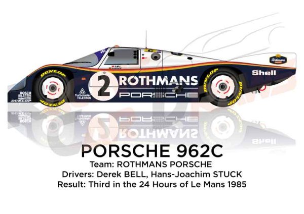 Porsche 962C n.2 third 24 Hours of Le Mans 1985