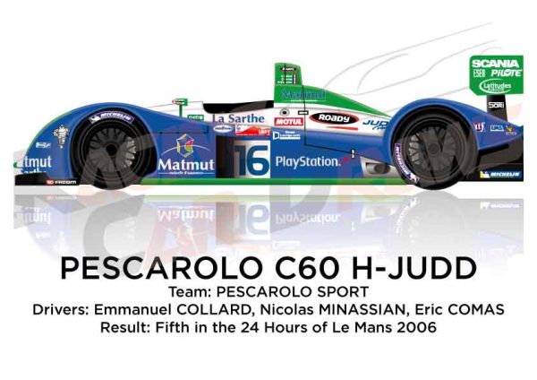 Pescarolo - Judd C60-H n.16 fifth in the 24 Hours of Le Mans 2006