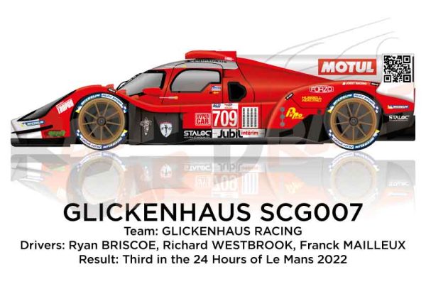Glickenhaus SCG007 n.709 third in the 24 Hours of Le Mans 2022