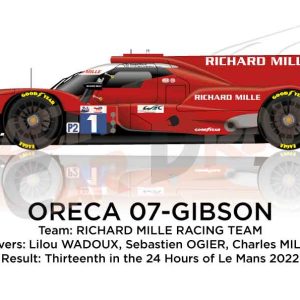 Oreca 07 - Gibson n.1 thirteenth in the 24 hours of Le Mans 2022