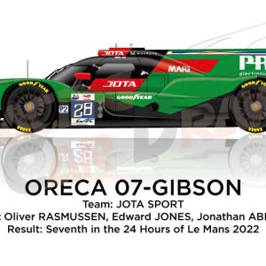 Oreca 07 - Gibson n.28 seventh in the 24 hours of Le Mans 2022