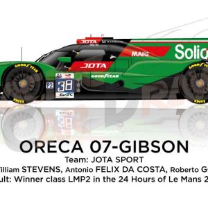 Oreca 07 - Gibson n.38 fifth in the 24 hours of Le Mans 2022