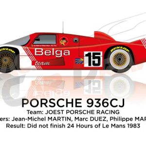 Porsche 936CJ n.15 did not finish 24 Hours of Le Mans 1983