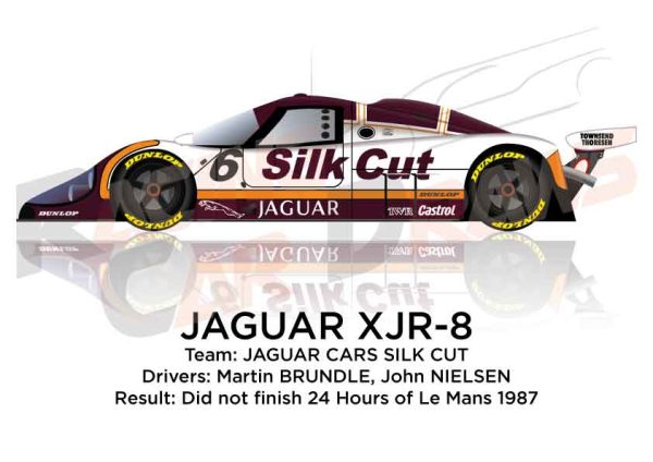 Jaguar XJR-8 n.6 did not finish 24 hours of Le Mans 1987