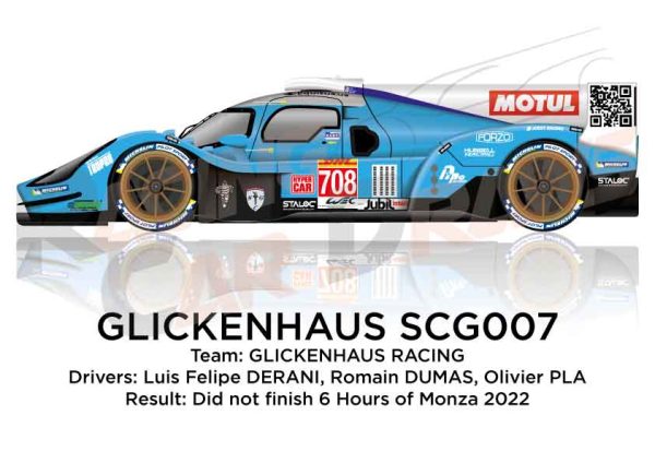 Glickenhaus SCG007 n.708 did not finish 6 Hours of Monza 2022