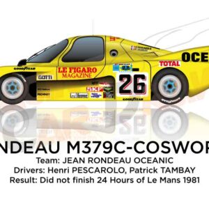 Rondeau M379C - Cosworth n.26 dnf 24 Hours of Le Mans 1981