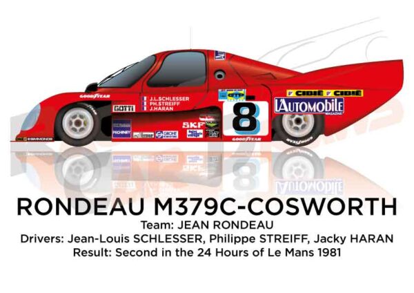 Rondeau M379C - Cosworth n.8 second in 24 Hours of Le Mans 1981