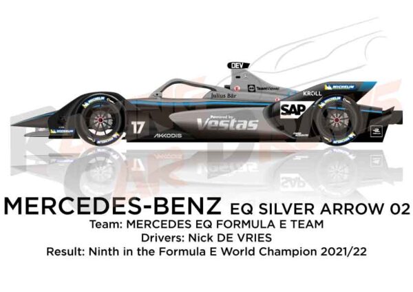 Mercedes-Benz EQ Silver Arrow 02 n.17 ninth Formula E Champion 2022