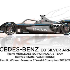 Mercedes-Benz EQ Silver Arrow 02 n.5 winner Formula E Champion 2022