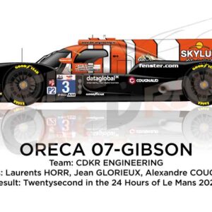 Oreca 07 - Gibson n.3 twentysecond in the 24 hours of Le Mans 2022
