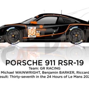 Porsche 911 RSR-19 n.86 thirty-seventh 24 Hours of Le Mans 2022
