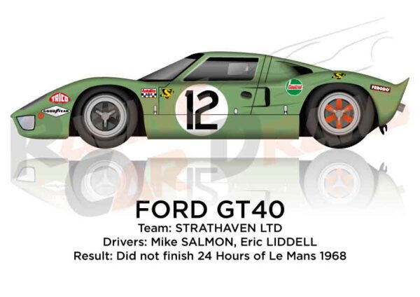 Ford GT40 n.12 24 Hours of Le Mans 1968