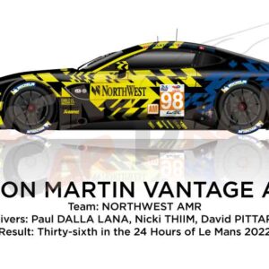 Aston Martin Vantage AMR n.98 in the 24 hours of Le Mans 2022