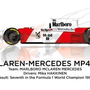 McLaren - Mercedes Benz MP4/10 n.8 in Formula 1 World Champion 1995