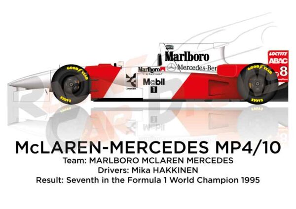 McLaren - Mercedes Benz MP4/10 n.8 in Formula 1 World Champion 1995
